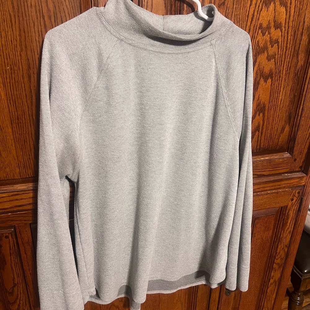 Gray Long Sleeve Mock NeckSweater